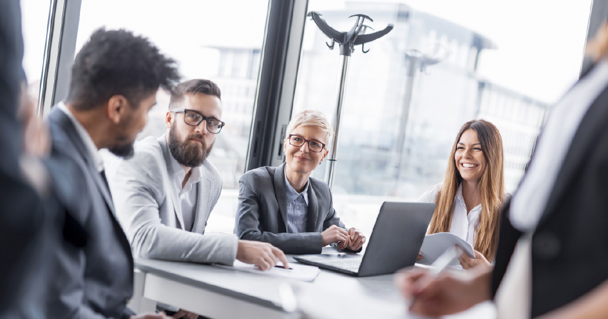 People in a meeting