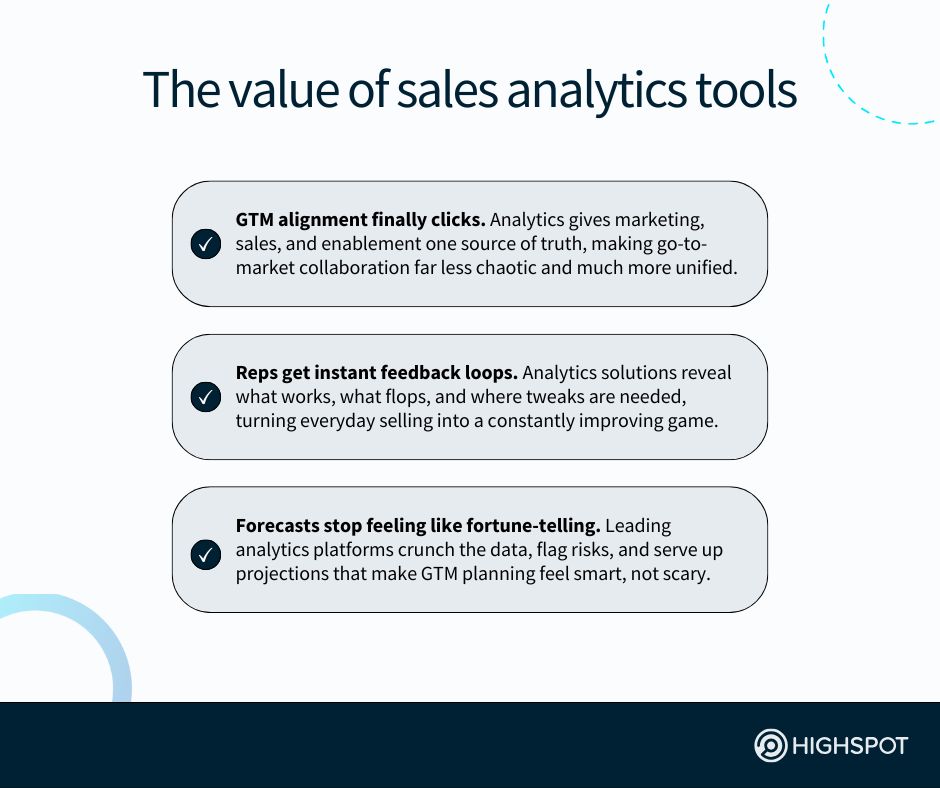 The value of sales analytics tools