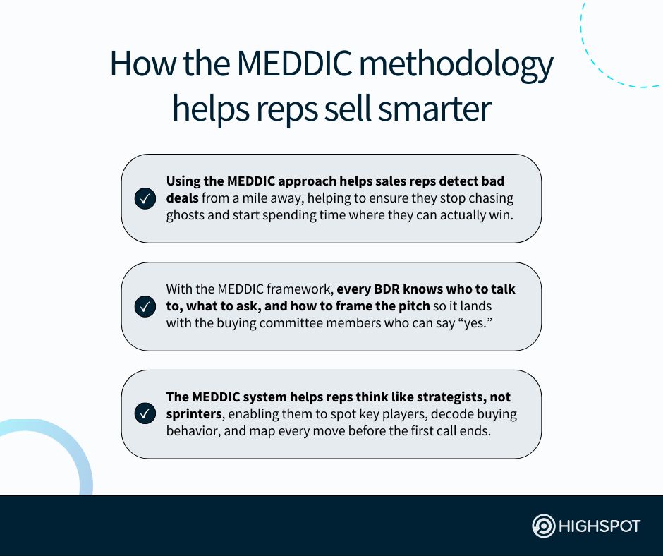 How the MEDDIC methodology helps reps sell smarter