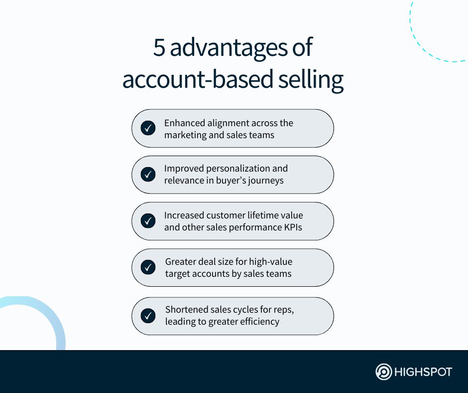 5 advantages of account-based selling