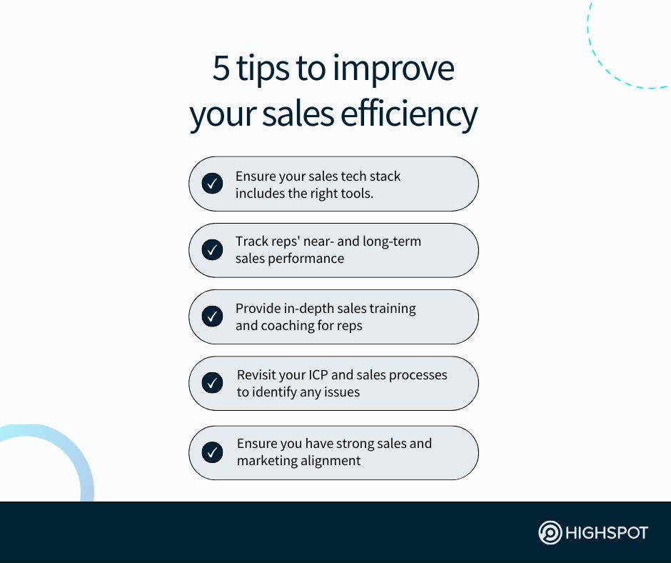 5 Tips to Improve Your Sales Efficiency