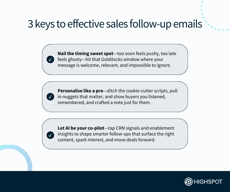 3 Keys to Effective Sales Follow-up Emails