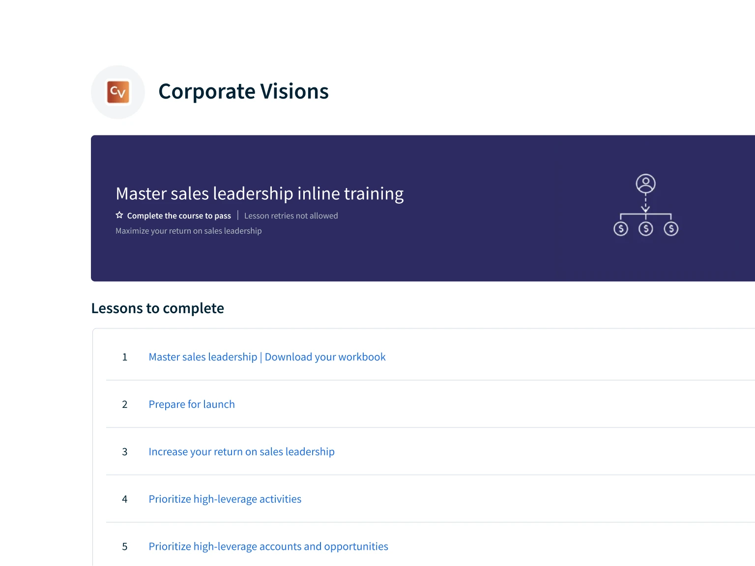 Sales Training - Marketplace Feature