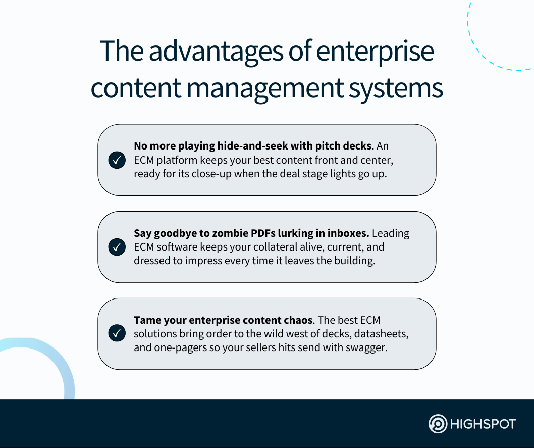 The advantages of enterprise content management systems