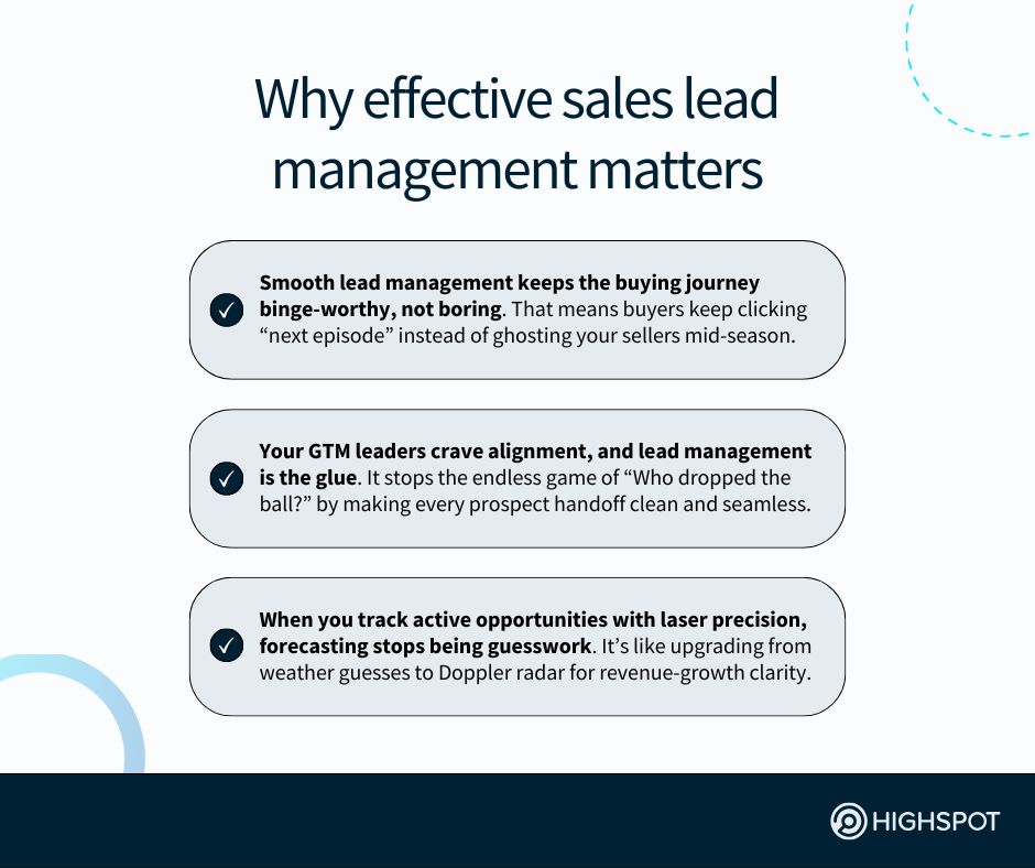 Why effective sales lead management matters