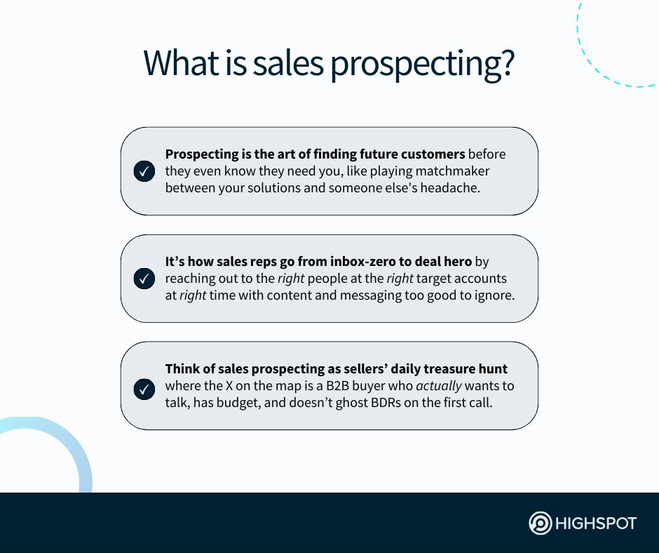 What is sales prospecting