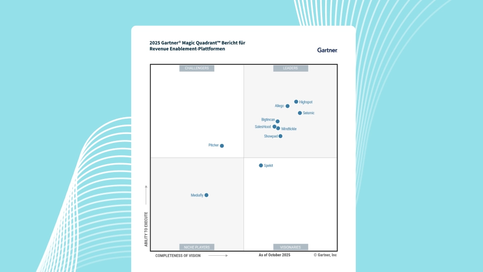 2025 Gartner® Magic Quadrant™-Bericht für Revenue Enablement-Plattformen