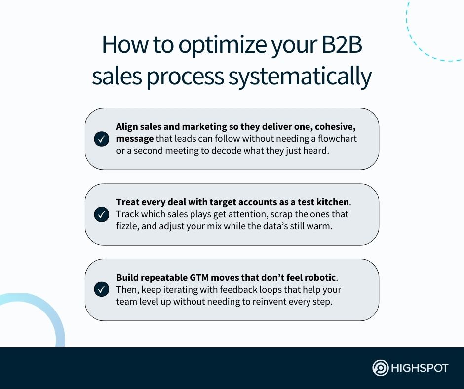 How to optimize your B2B sales process systematically