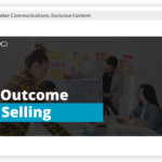 Close up on Baker Communication's Outcome Selling module in Highspot's platform.
