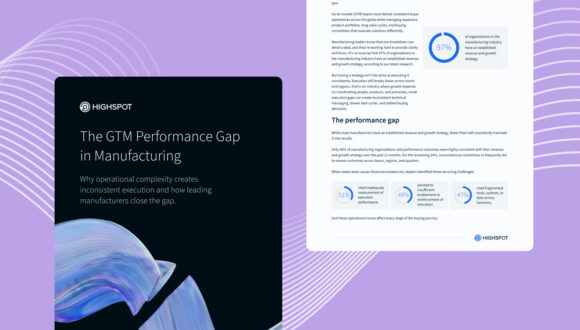 The GTM performance gap in manufacturing