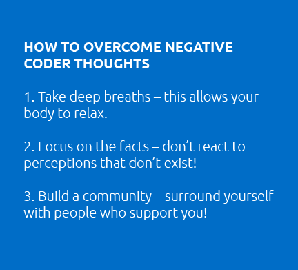how to overcome negative coder thoughts