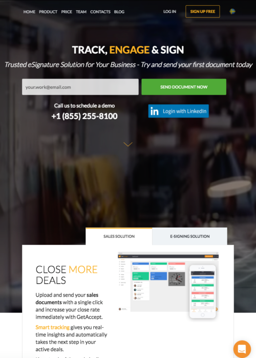 getaccept screenshot
