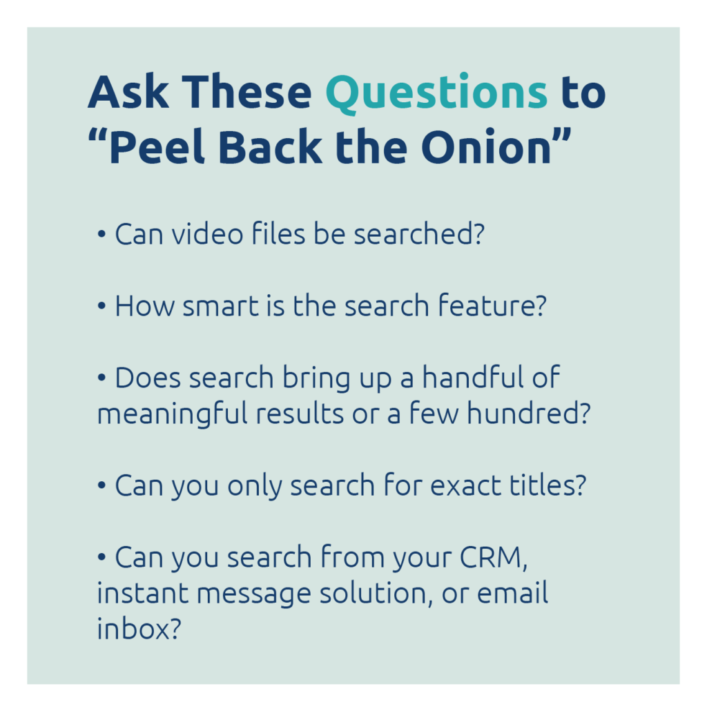 Ask Questions to Peel Back the Onion
