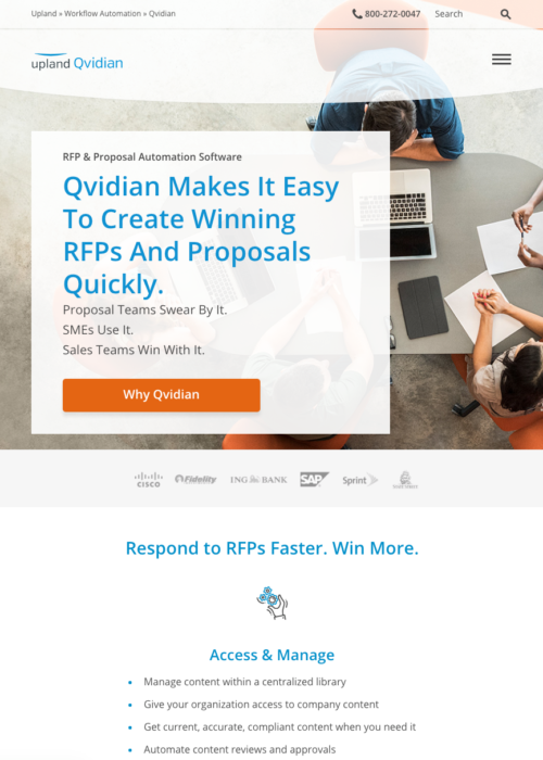 Qvidian homepage