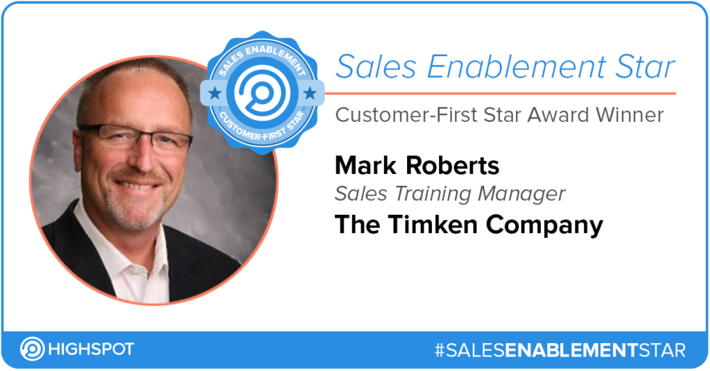 Sales Enablement Star - Customer-First - Mark Roberts