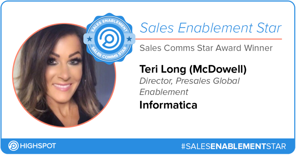 Sales Enablement Star - Sales Comms - Teri Long McDowell