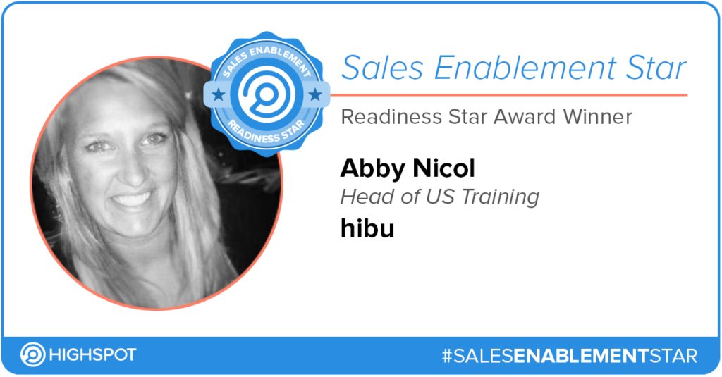Sales Enablement Star - Sales Readiness - Abby Nicol