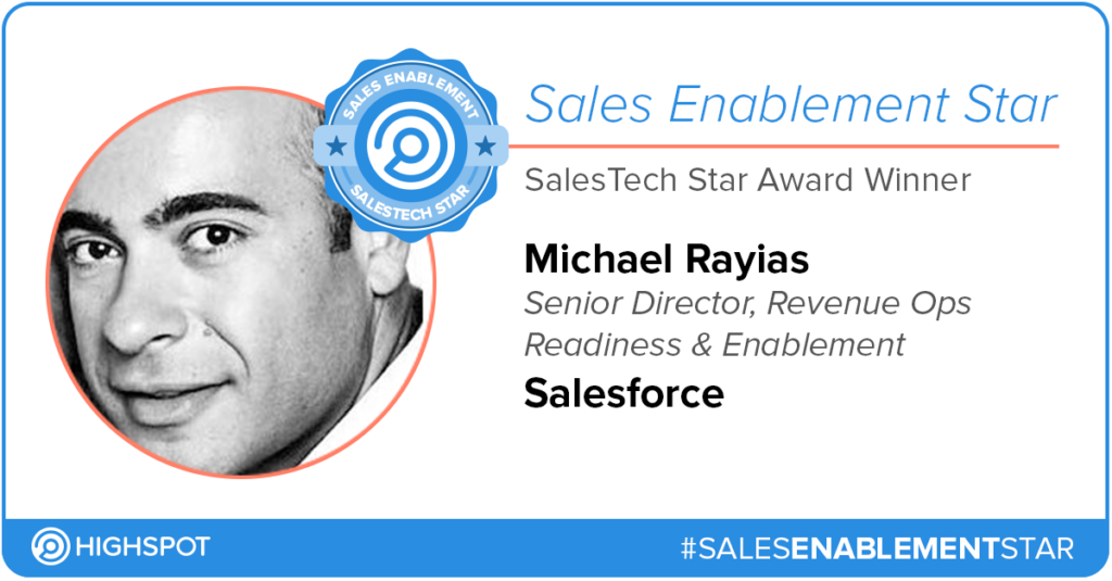 Sales Enablement Star - SalesTech - Michael Rayias