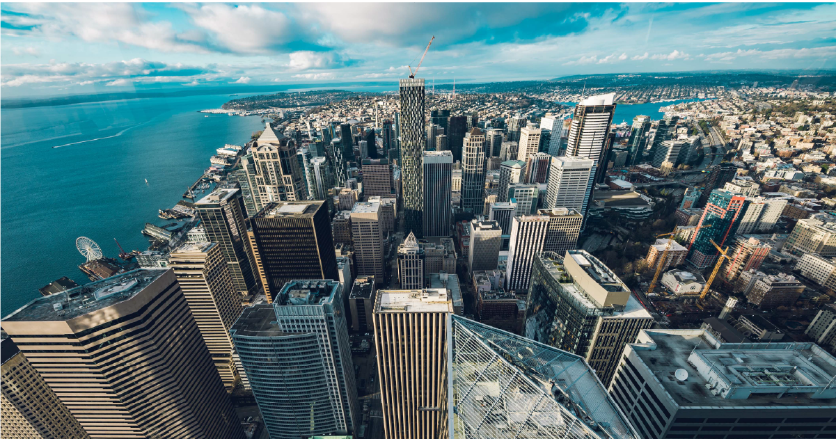 City from overhead