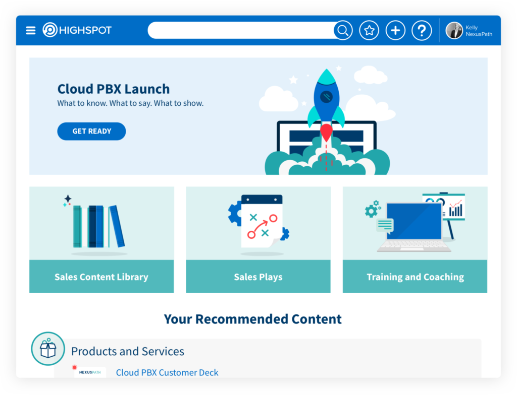 deliver sales content
