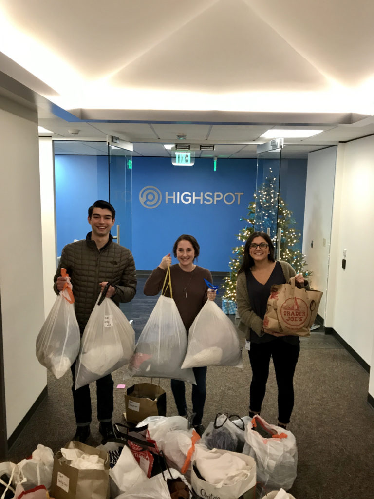 Clothes donated by Highspot