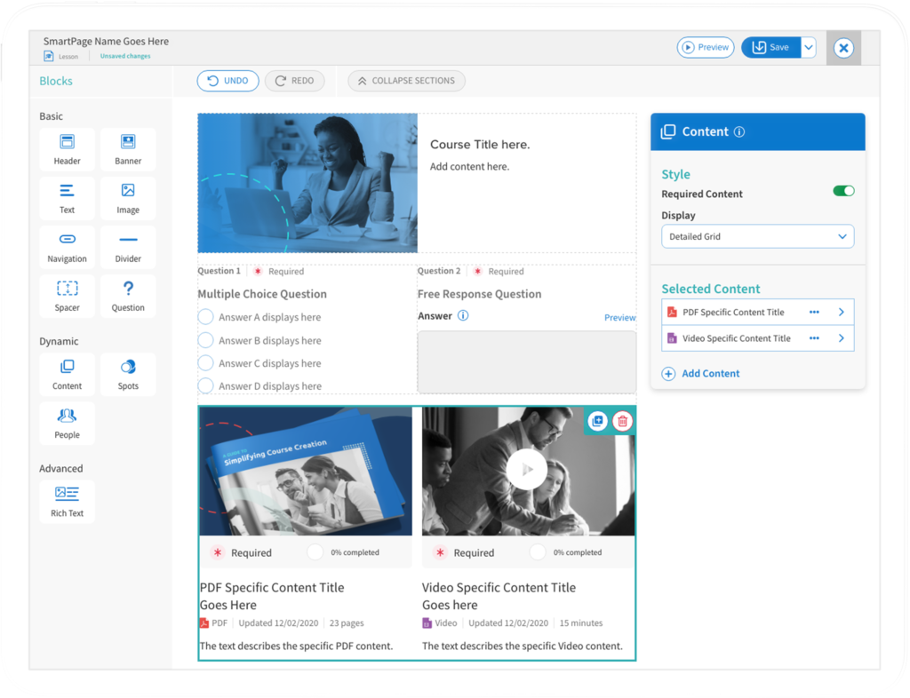 Simplify course creation