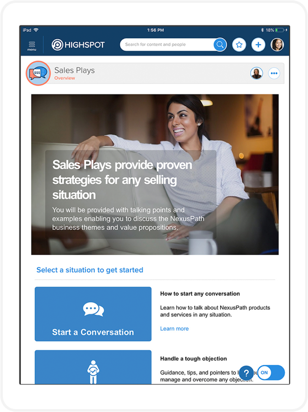technology sales enablement features